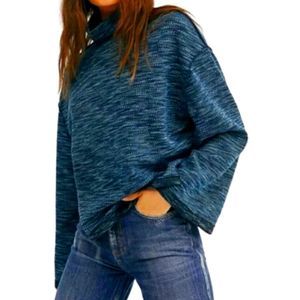 Free People - We The Free collection - Sunny Days Relaxed Turtleneck - Blue